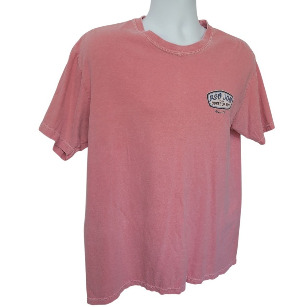 Ron Jon Surf Shop Tampa, Fl Short Sleeve T-Shirt Men's L Faded Pink